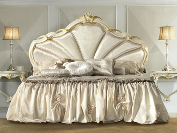 ROSSINI - Wooden double bed with upholstered headboard by CASA +39 - view 2